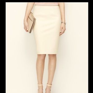 Ann Taylor Beige pencil skirt